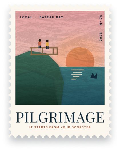 Trip stamp Nº 06, Bateau Bay