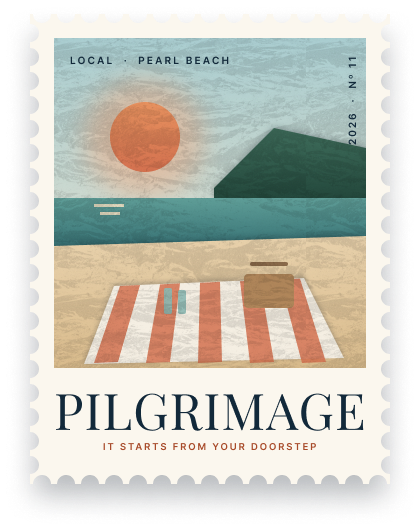 Trip stamp Nº 11, Pearl Beach