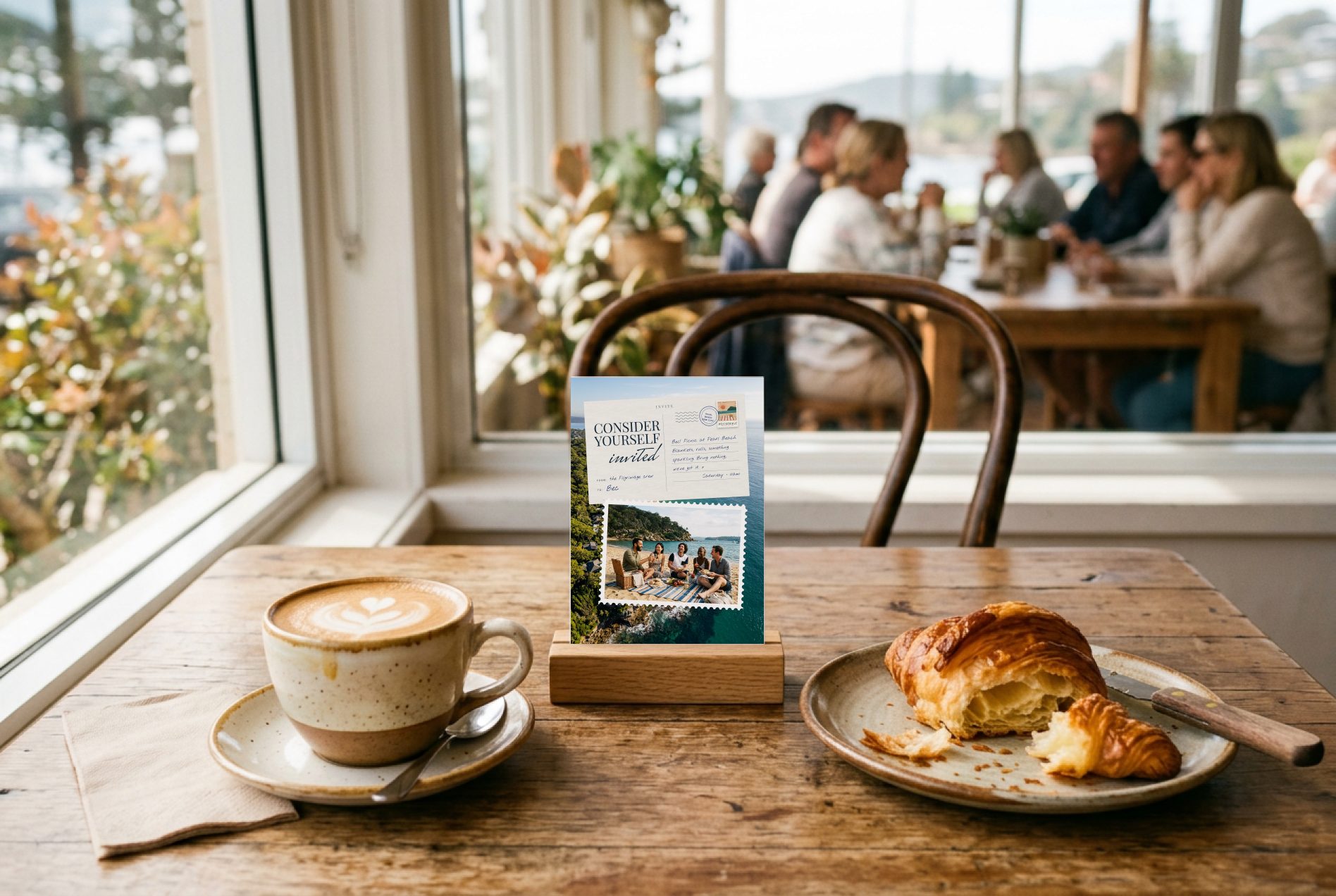 Café table card