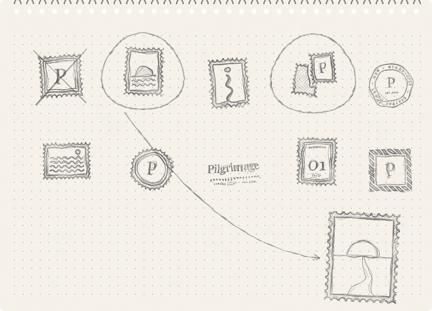 Early pencil thoughts: ten stamp directions