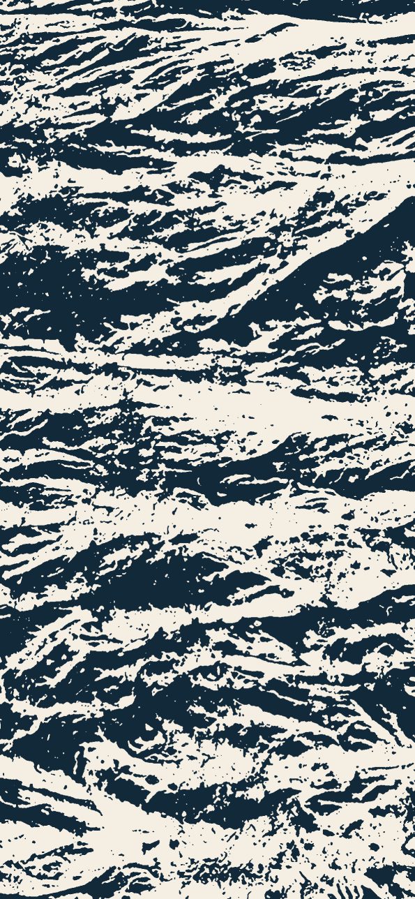 Tide pattern in ocean ink